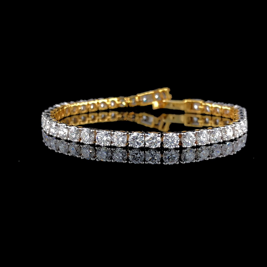 Round Diamond Tennis Bracelet – Classic Prong Set Diamond Bracelet