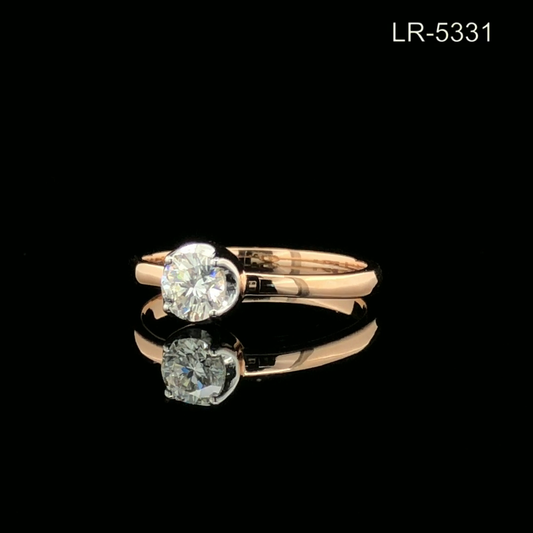 Elegant Round Solitaire Promise Ring
