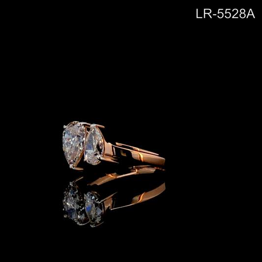 Diamond Two Stone Ring, Toi Et Moi Pear Diamond Engagement Ring.