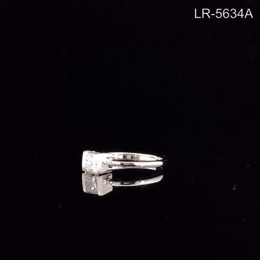 Princess Cut Diamond Ring, Solitaire Engagement Ring, Classic Minimal Ring.