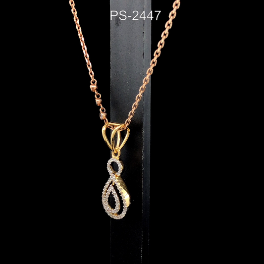 Diamond Teardrop Pendant Necklace, Pavé Drop Pendant, Delicate Gold Chain Necklace.