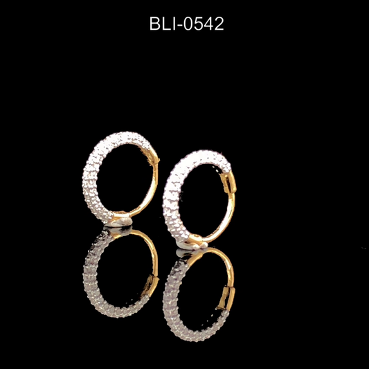 Diamond Hoop Earrings, Pavé Set Hoop Earrings, Minimal Everyday Hoops, Classic Elegant Jewelry Gift.
